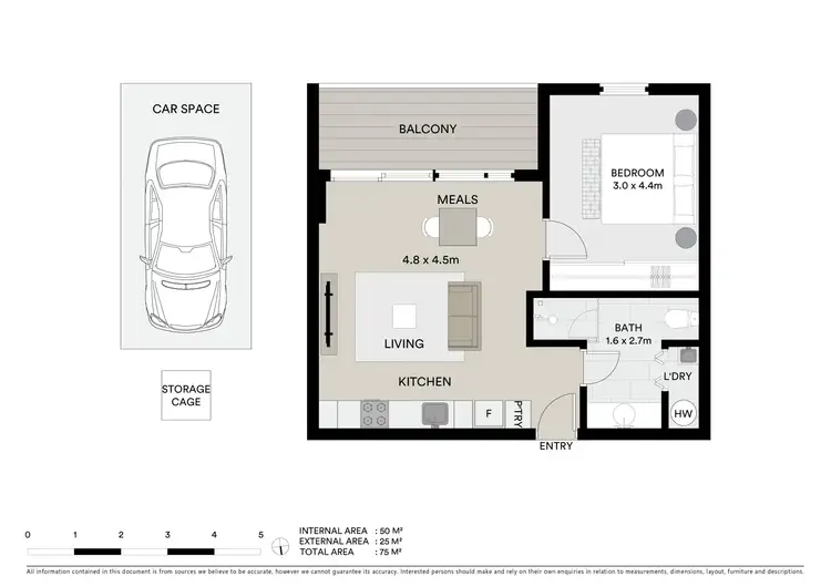 Floorplan of Homely apartment listing, 206/72 Cross Street, Footscray VIC 3011
