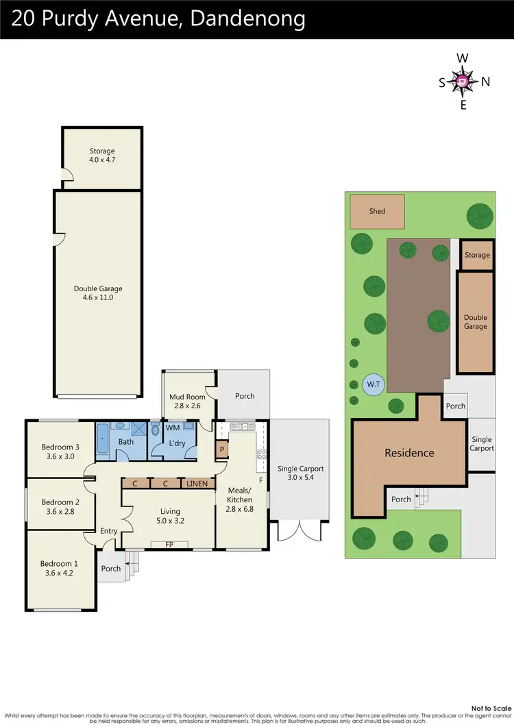 Floorplan of Homely house listing, 20 Purdy Avenue, Dandenong VIC 3175