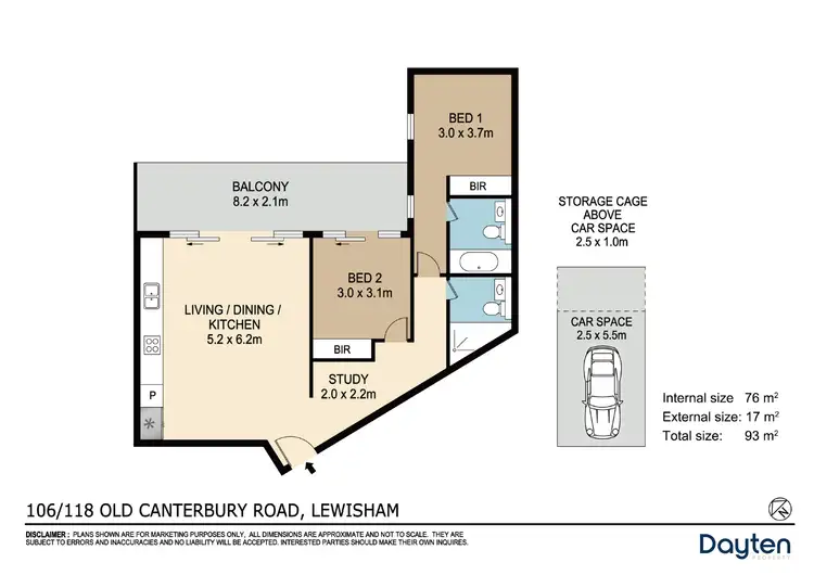 Floorplan of Homely apartment listing, 106/118 Old Canterbury Road, Lewisham NSW 2049