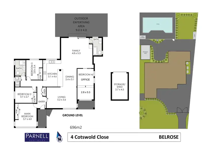 Floorplan of Homely house listing, 4 Cotswold Close, Belrose NSW 2085