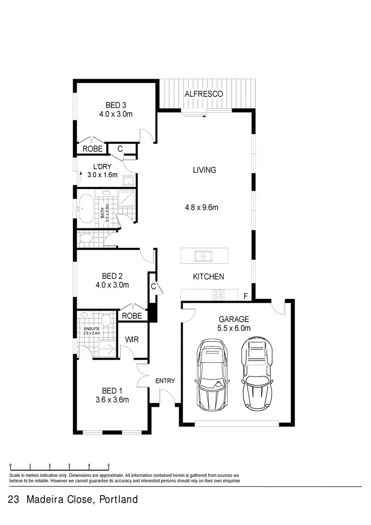 Floorplan of Homely house listing, 23 Madeira Close, Portland VIC 3305