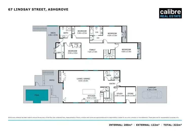 Floorplan of Homely house listing, 67 Lindsay Street, Ashgrove QLD 4060