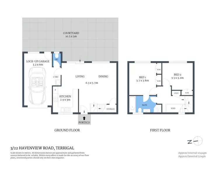 Floorplan of Homely townhouse listing, 3/22 Havenview Road, Terrigal NSW 2260