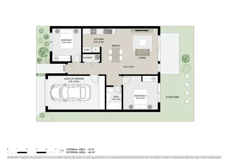 Floorplan of Homely townhouse listing, 16/54 Percy Street, Newtown VIC 3220