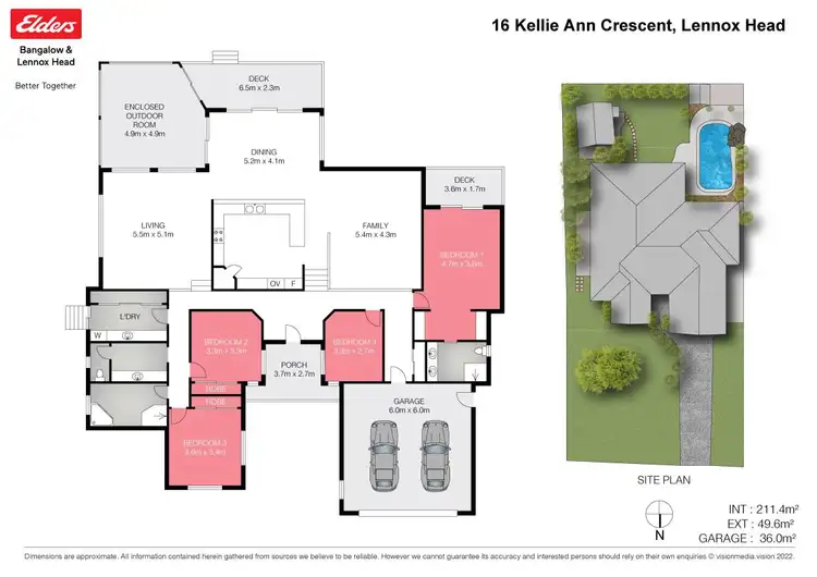 Floorplan of Homely house listing, 16 Kellie-Ann Crescent, Lennox Head NSW 2478