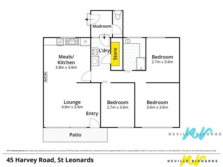 Floorplan of Homely house listing, 45 Harvey Road, St Leonards VIC 3223