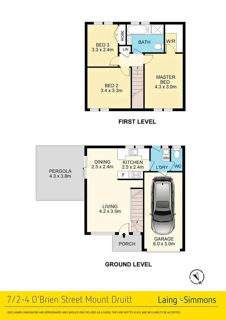 Floorplan of Homely townhouse listing, 7/2-4 O'Brien Street, Mount Druitt NSW 2770