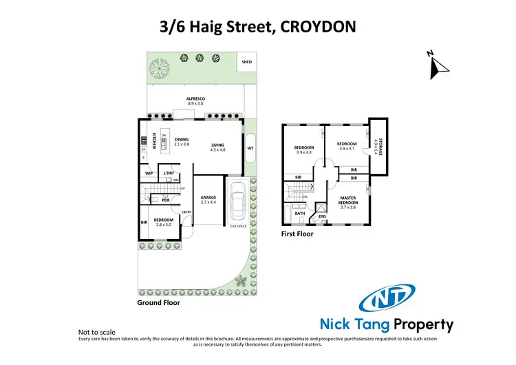 Floorplan of Homely townhouse listing, 3/6 Haig Street, Croydon VIC 3136