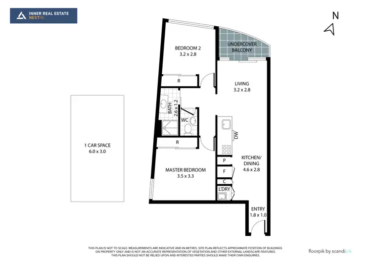 Floorplan of Homely apartment listing, 710/338 Kings Way, South Melbourne VIC 3205