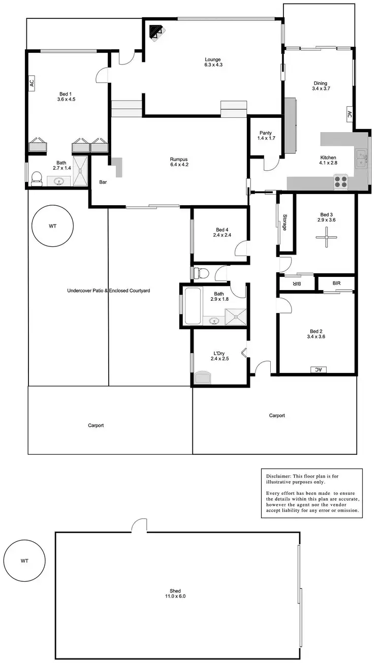Floorplan of Homely house listing, 17 Esplanade, Coffin Bay SA 5607