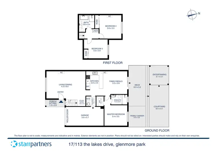 Floorplan of Homely townhouse listing, 17/113 The Lakes Drive, Glenmore Park NSW 2745