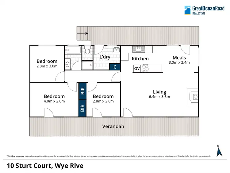 Floorplan of Homely house listing, 10 Sturt Court, Wye River VIC 3234