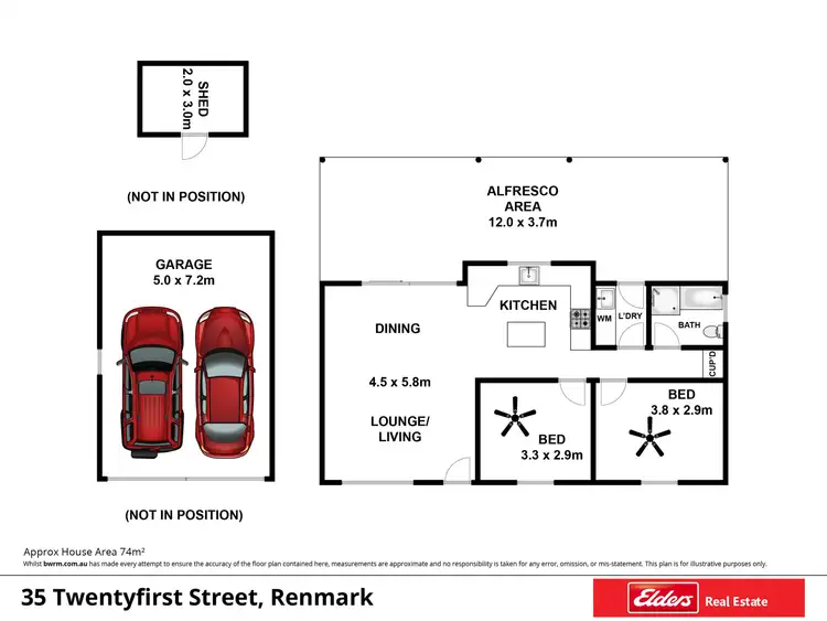 Floorplan of Homely house listing, 35 Twenty First Street, Renmark SA 5341