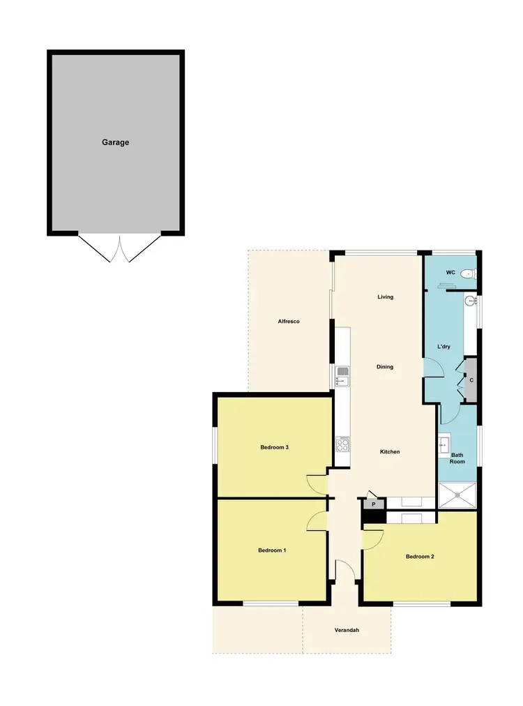 Floorplan of Homely house listing, 11 Arthur Avenue, Maryborough VIC 3465
