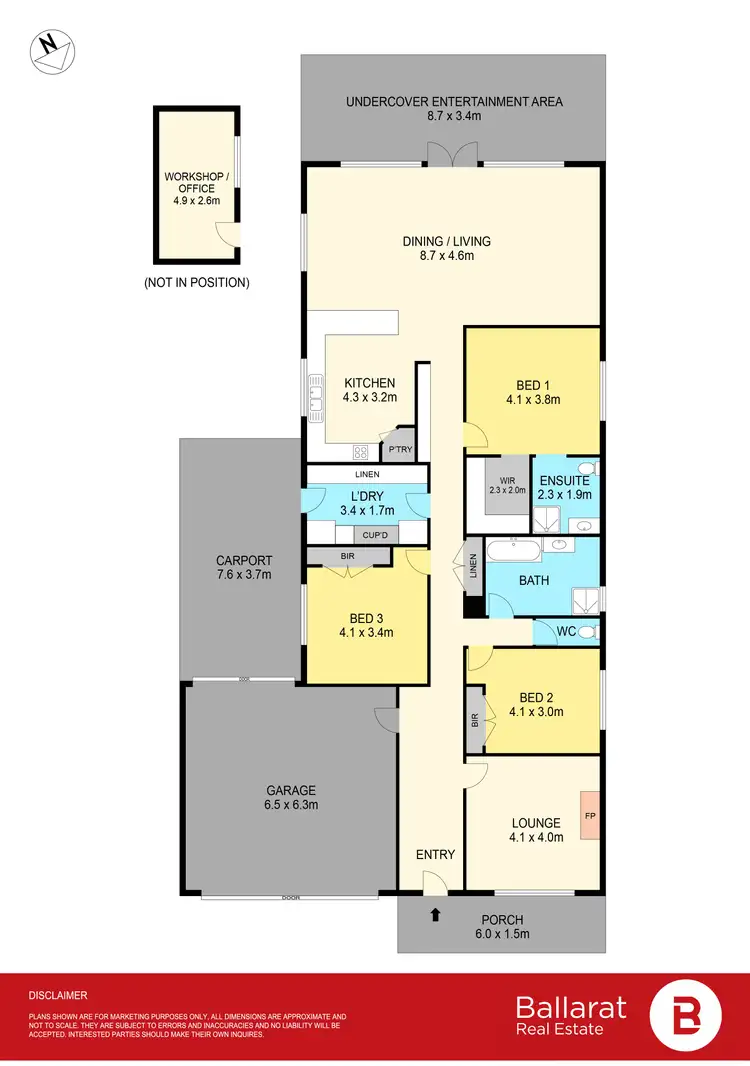 Floorplan of Homely house listing, 5 Newton Street, Maryborough VIC 3465