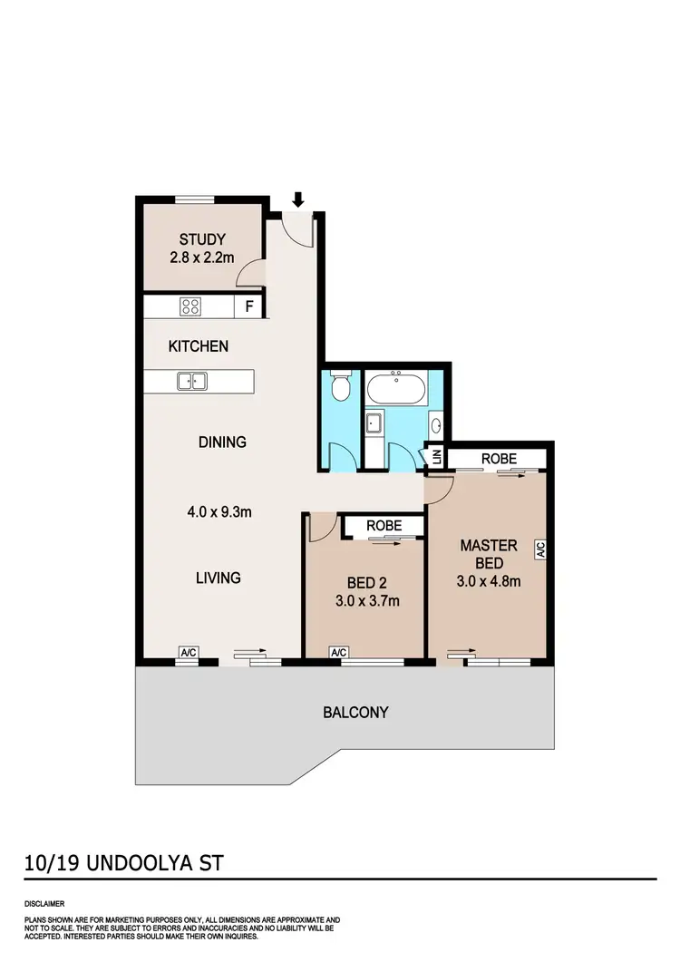 Floorplan of Homely unit listing, 10/19 Undoolya Street, Tiwi NT 810