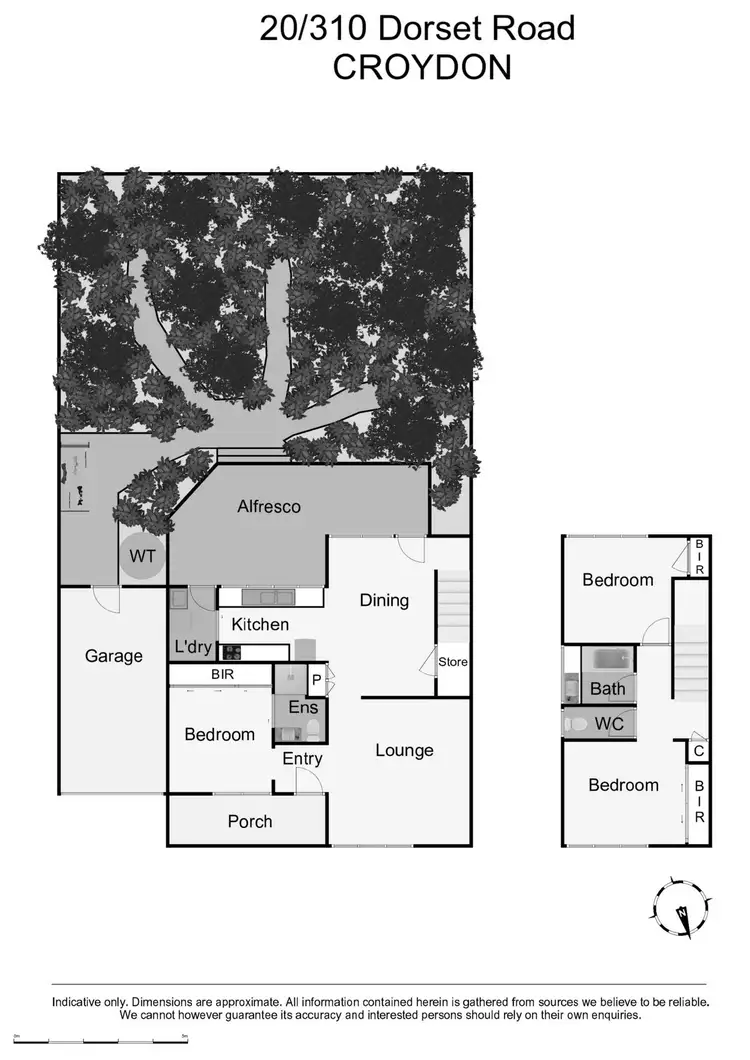 Floorplan of Homely townhouse listing, 20/310 Dorset Road, Croydon VIC 3136