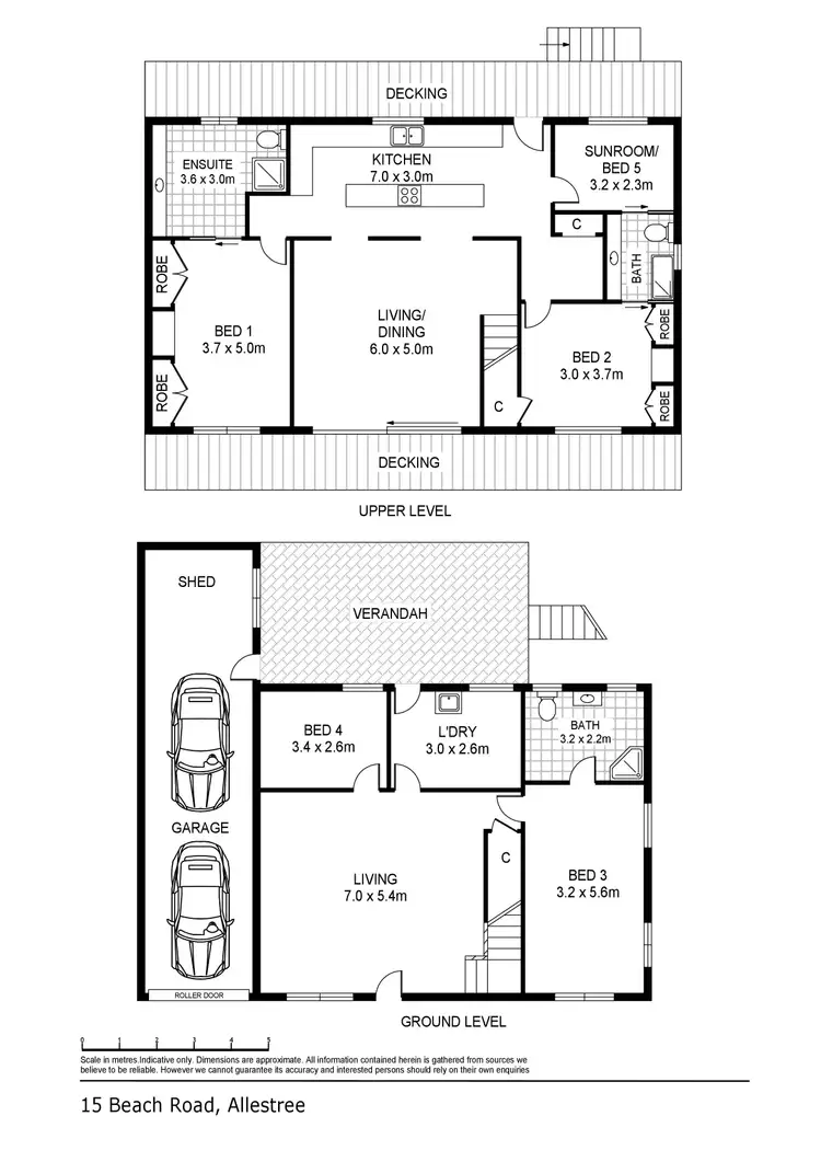 Floorplan of Homely house listing, 15 Beach Road, Allestree VIC 3305