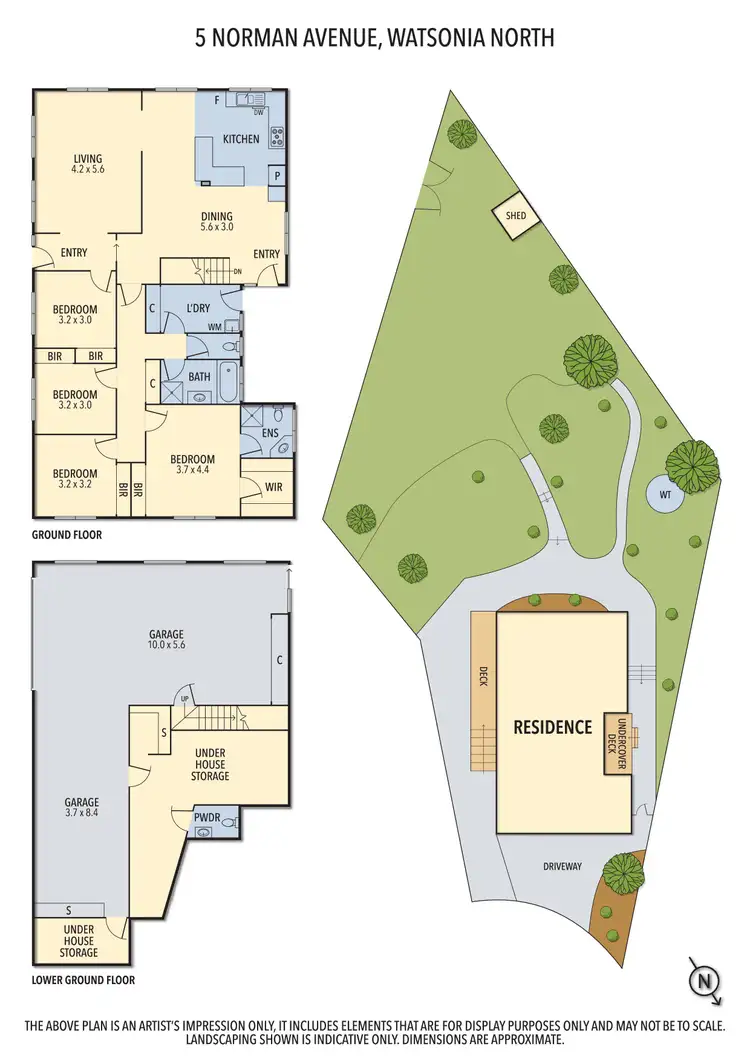 Floorplan of Homely house listing, 5 Norman Avenue, Watsonia North VIC 3087