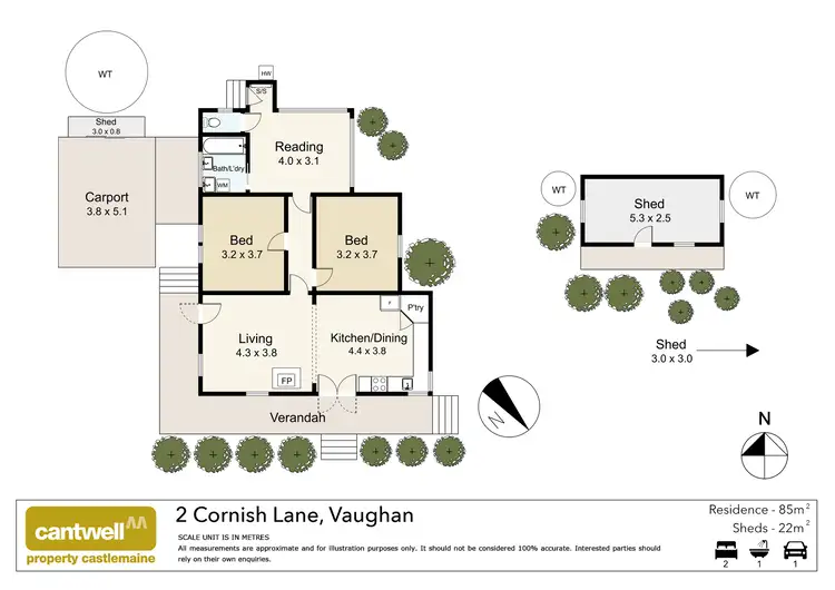 Floorplan of Homely house listing, 2 Cornish Lane, Vaughan VIC 3451