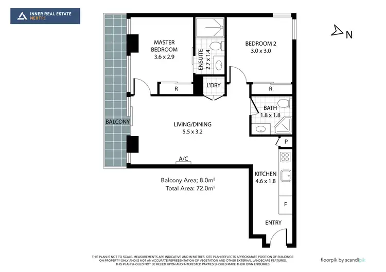 Floorplan of Homely apartment listing, 2102/8 Sutherland Street, Melbourne VIC 3000