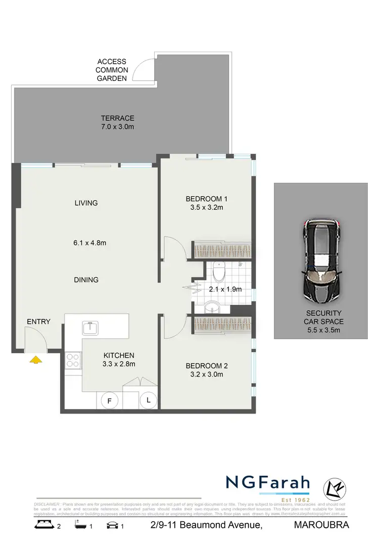 Floorplan of Homely unit listing, 2/9-11 Beaumond Avenue, Maroubra NSW 2035