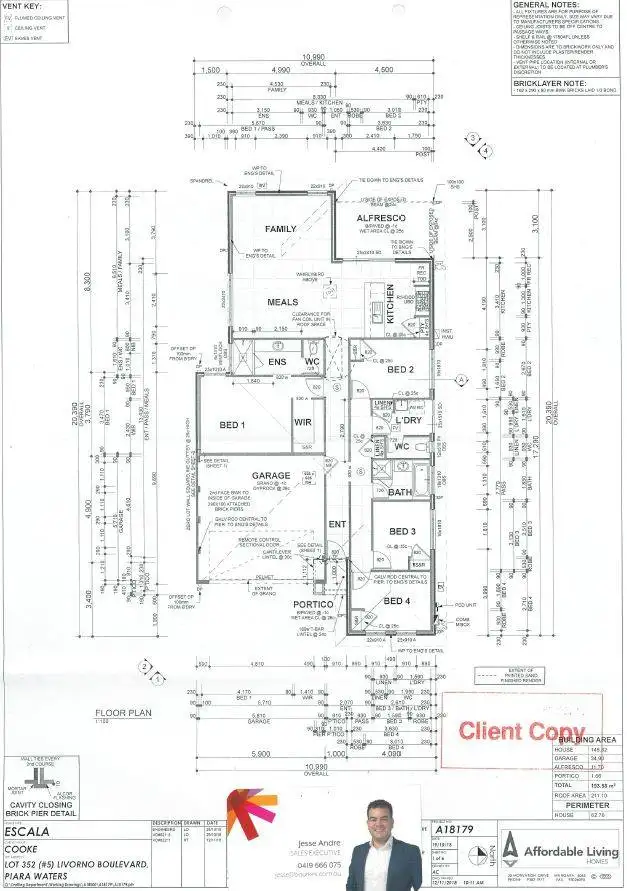 Floorplan of Homely house listing, 5 Livorno Boulevard, Piara Waters WA 6112