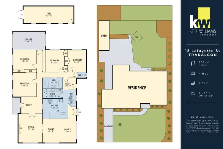 Floorplan of Homely house listing, 15 Lafayette Street, Traralgon VIC 3844