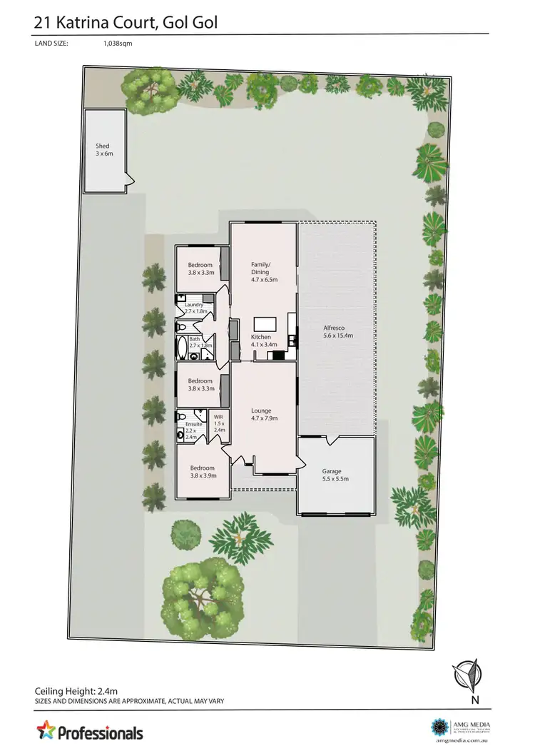 Floorplan of Homely house listing, 21 Katrina Court, Gol Gol NSW 2738