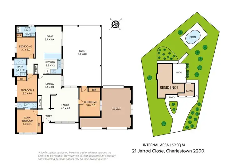 Floorplan of Homely house listing, 21 Jarrod Close, Charlestown NSW 2290