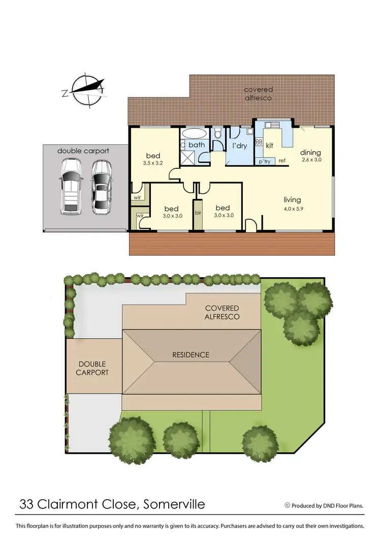 Floorplan of Homely house listing, 33 Clairmont Close, Somerville VIC 3912
