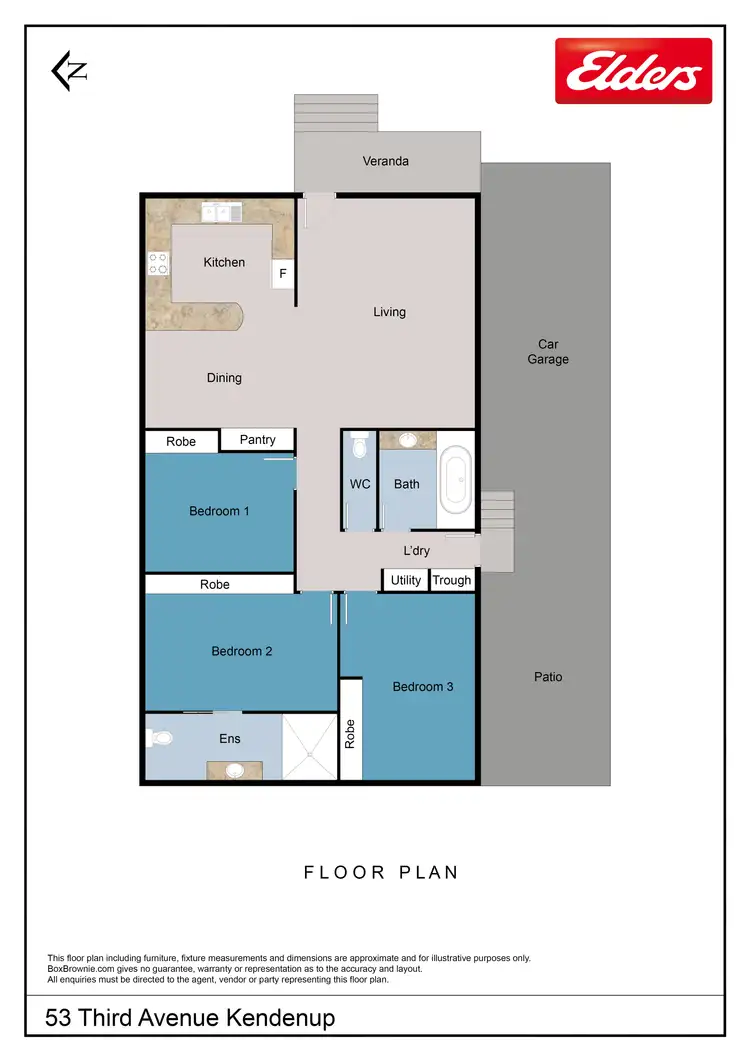Floorplan of Homely house listing, 53 Third Avenue, Kendenup WA 6323
