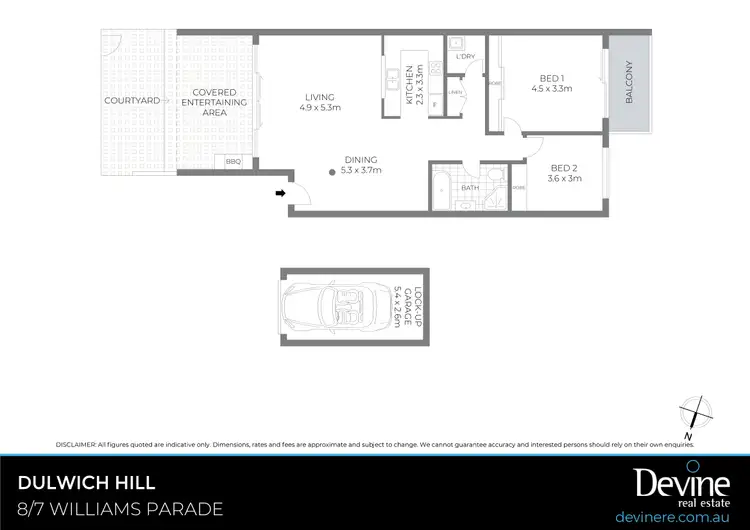 Floorplan of Homely apartment listing, 8/7 Williams Parade, Dulwich Hill NSW 2203