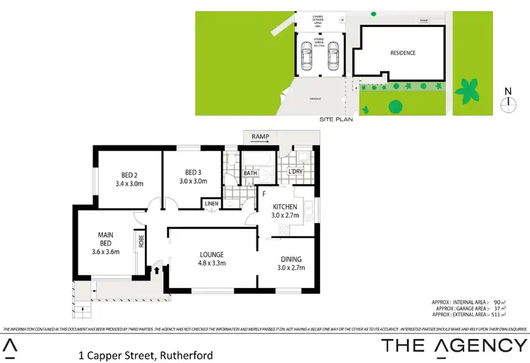 Floorplan of Homely house listing, 1 Capper Street, Rutherford NSW 2320