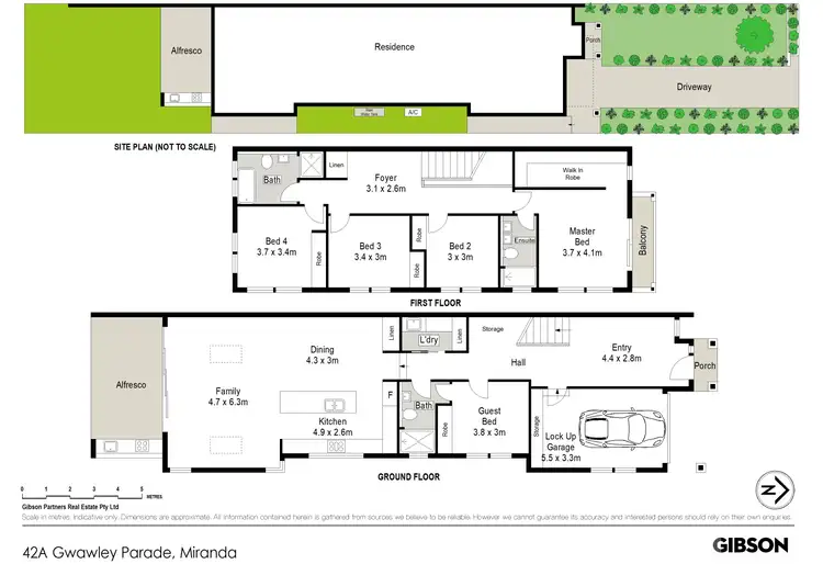 Floorplan of Homely semi-detached listing, 42A. Gwawley Parade, Miranda NSW 2228