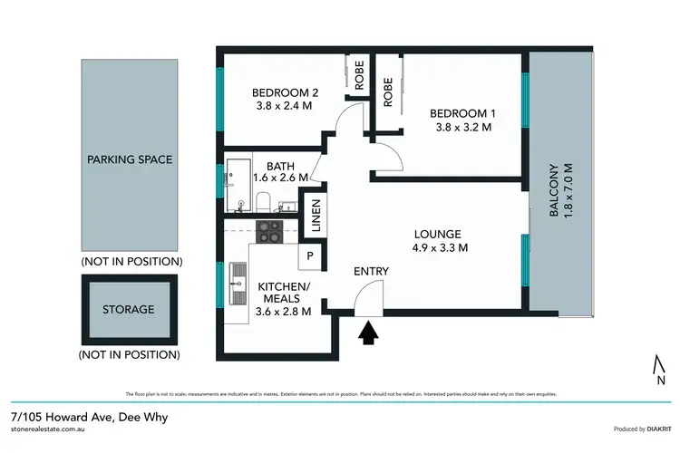Floorplan of Homely apartment listing, 7/105 Howard Avenue, Dee Why NSW 2099