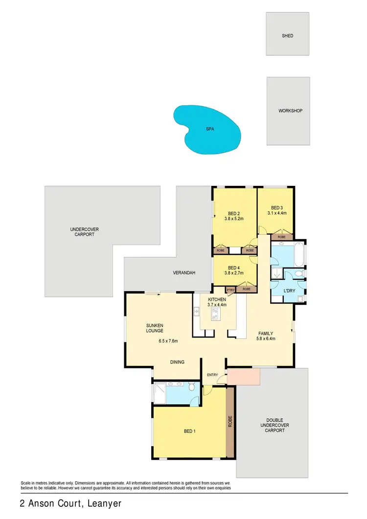 Floorplan of Homely house listing, 2 Anson Court, Leanyer NT 812