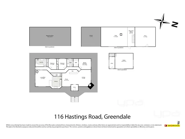 Floorplan of Homely house listing, 116 Hastings Road, Greendale VIC 3341