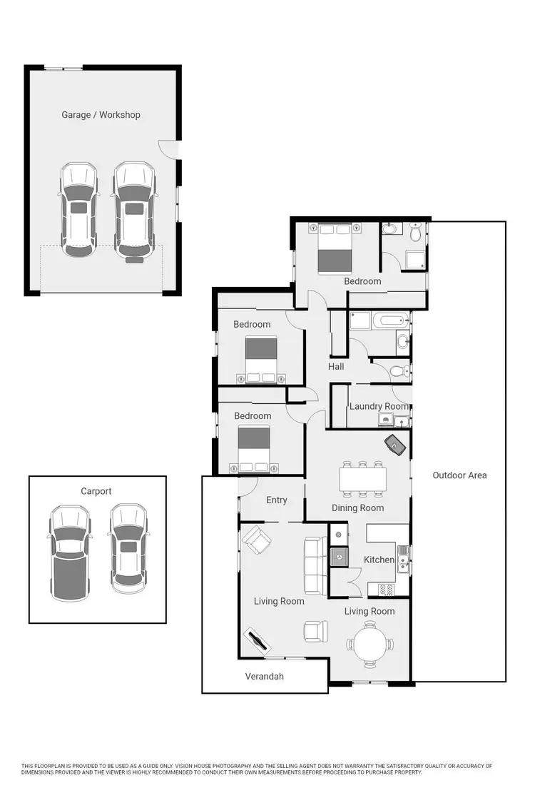 Floorplan of Homely house listing, 1 Evans Way, Mildura VIC 3500