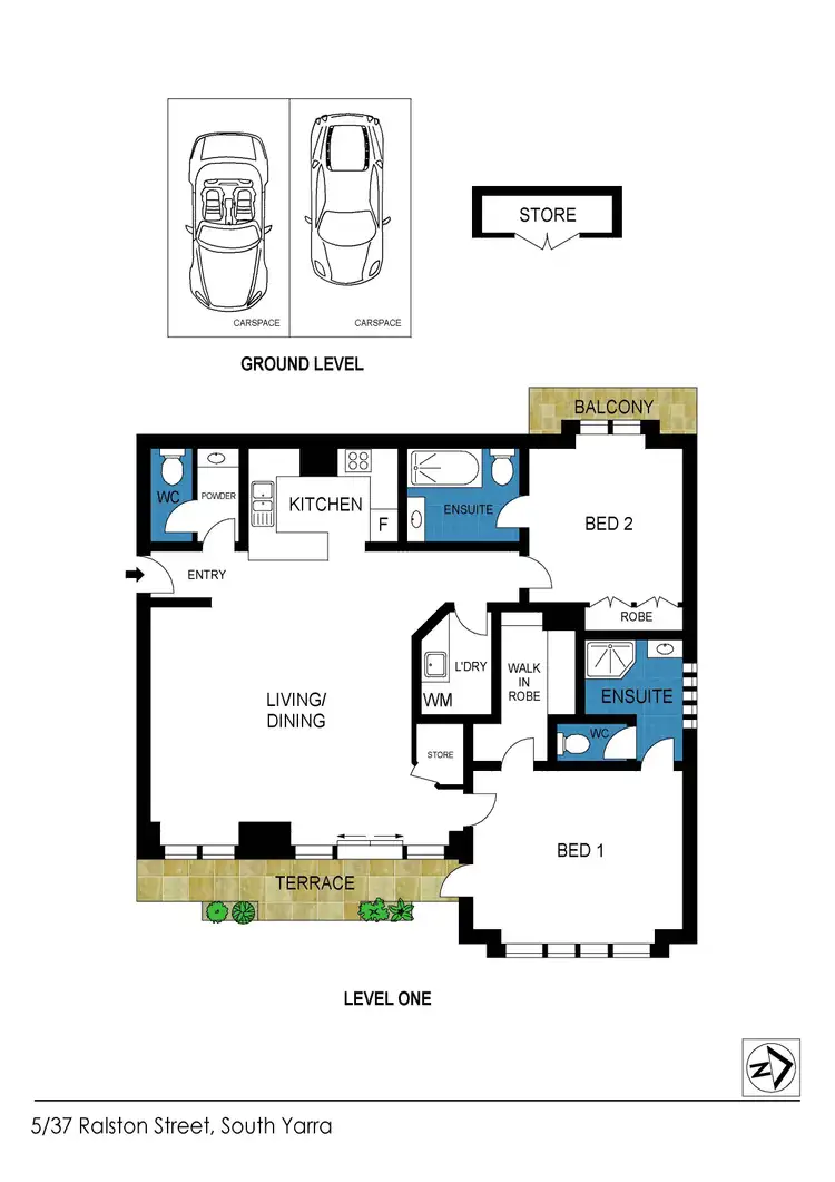 Floorplan of Homely apartment listing, 5/37 Ralston Street, South Yarra VIC 3141