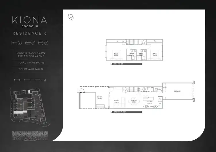 Floorplan of Homely townhouse listing, Unit 6/6 Mary Street, Googong NSW 2620