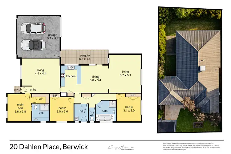 Floorplan of Homely house listing, 20 Dahlen Place, Berwick VIC 3806
