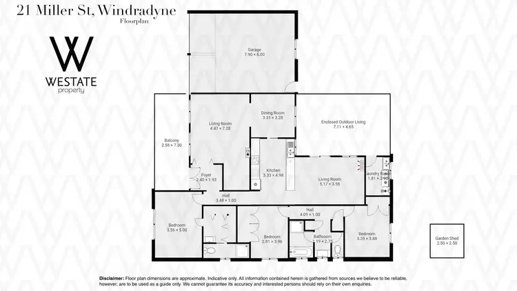 Floorplan of Homely house listing, 21 Miller Street, Windradyne NSW 2795
