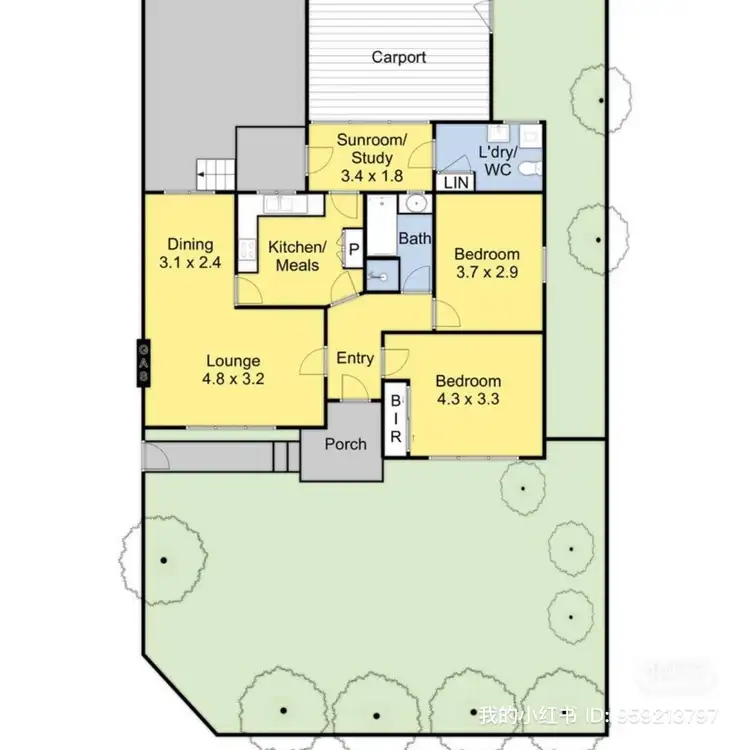 Floorplan of Homely unit listing, 1/12 Lincoln Avenue, Glen Waverley VIC 3150