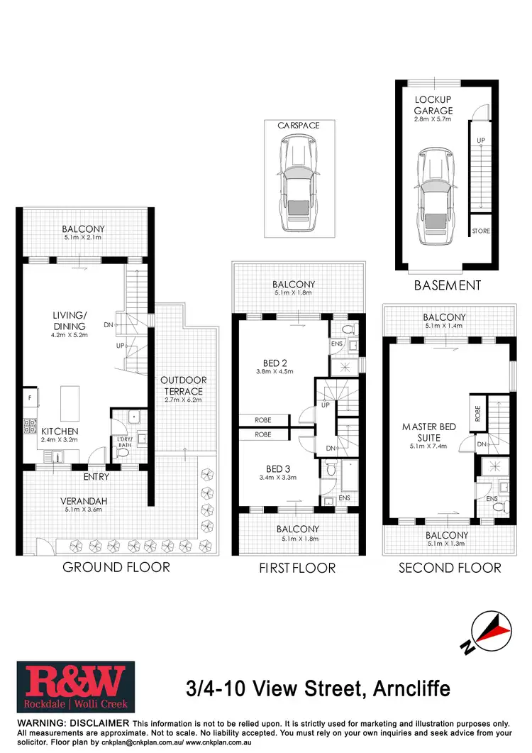 Floorplan of Homely terrace listing, 3/4-10 View Street, Arncliffe NSW 2205