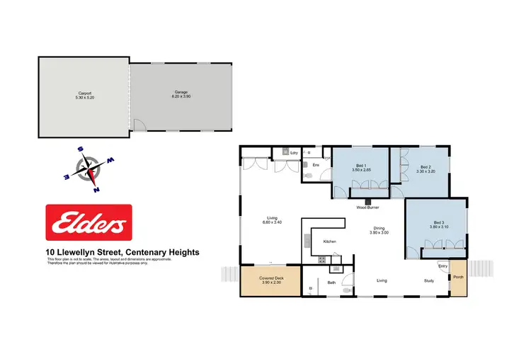 Floorplan of Homely house listing, 10 Llewellyn Street, Centenary Heights QLD 4350