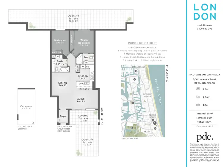 Floorplan of Homely unit listing, 2/16 Lavarack Road, Mermaid Beach QLD 4218