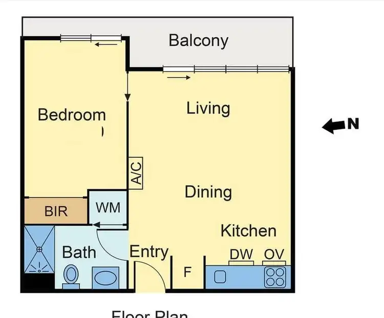 Floorplan of Homely apartment listing, 2202/80 A'Beckett Street, Melbourne VIC 3000