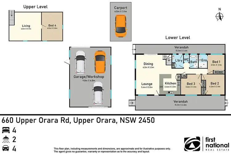 Floorplan of Homely rural property listing, 660A Upper Orara Road, Upper Orara NSW 2450