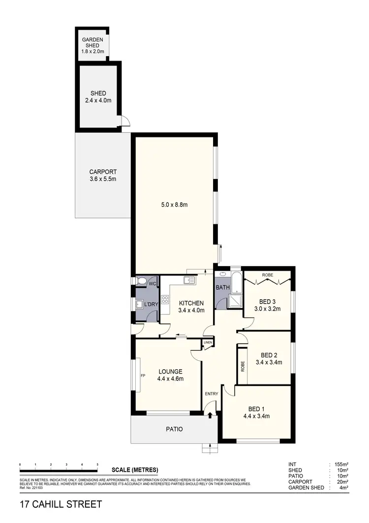 Floorplan of Homely house listing, 17 Cahill Street, White Hills VIC 3550